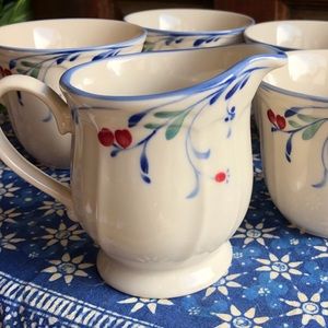 Epoch Berry Grove by Noritake - 4 Cups and Creamer
